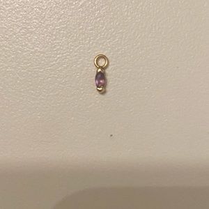 Amethyst marquise charm